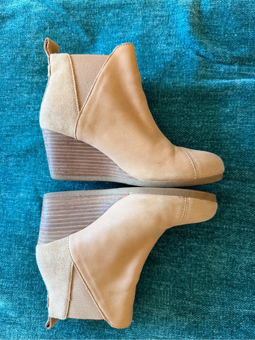 Tom’s Women’s Tan Wedge Ankle Bootie